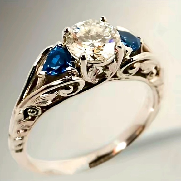 Rings are listed right now for $28 Sterling silver plated semi precious stones - Picture 7 of 16